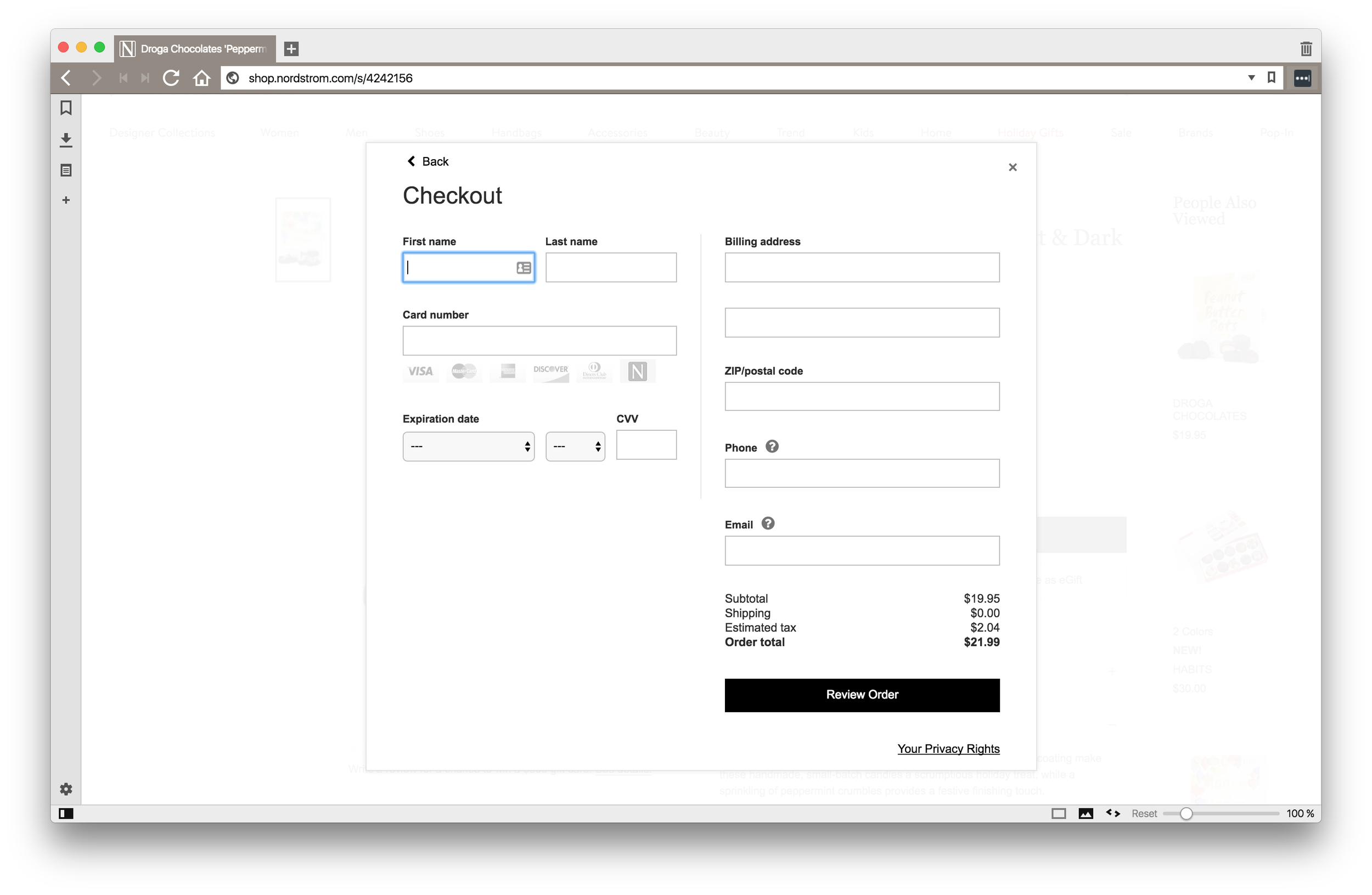 Live Nordstrom eGifting step 3