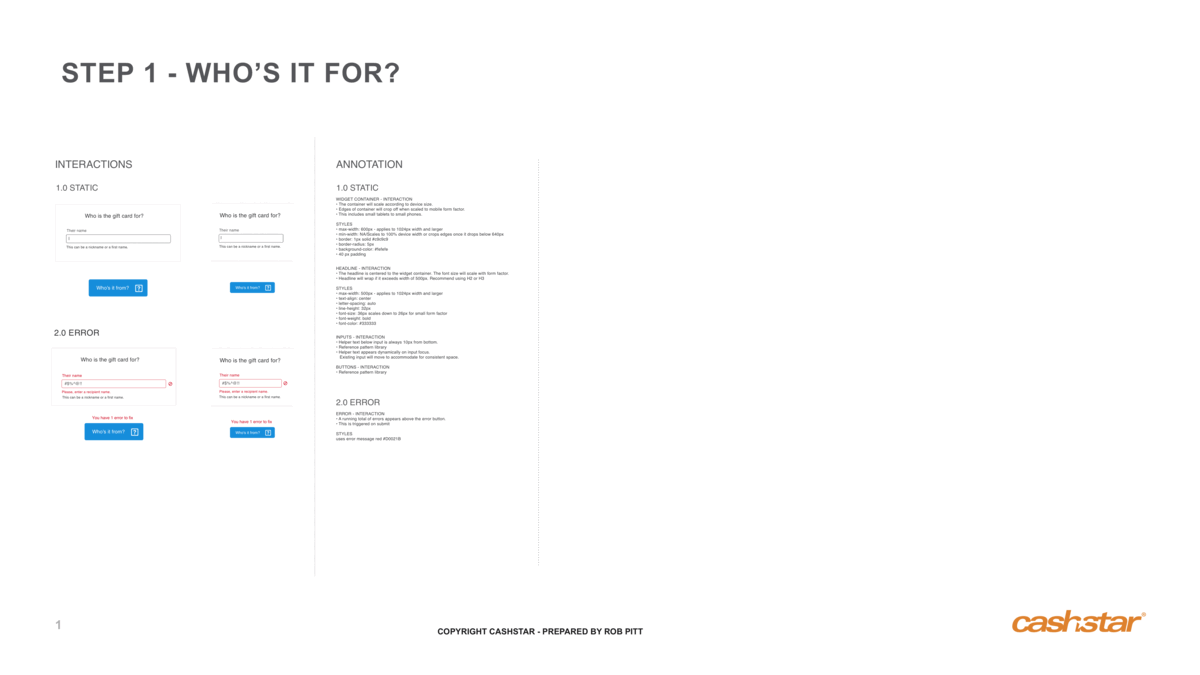 Animated demonstration of the redesigned purchase flow steps